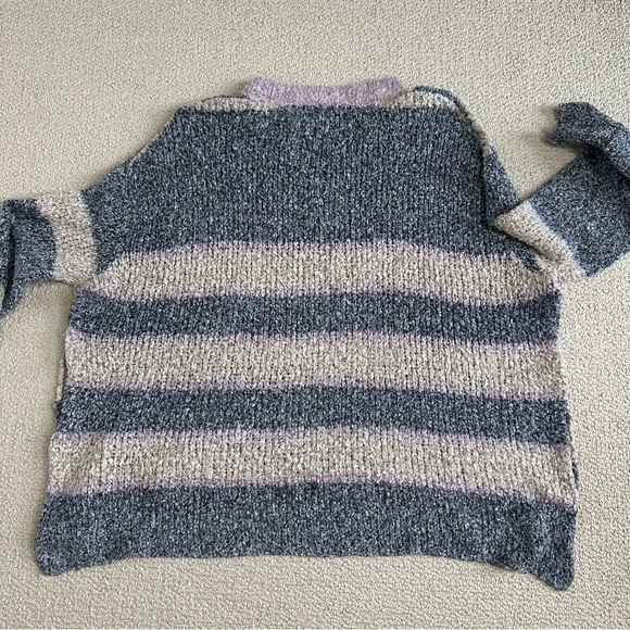 Free People Sweater Oversized Tunic Striped Small - Picture 3 of 9